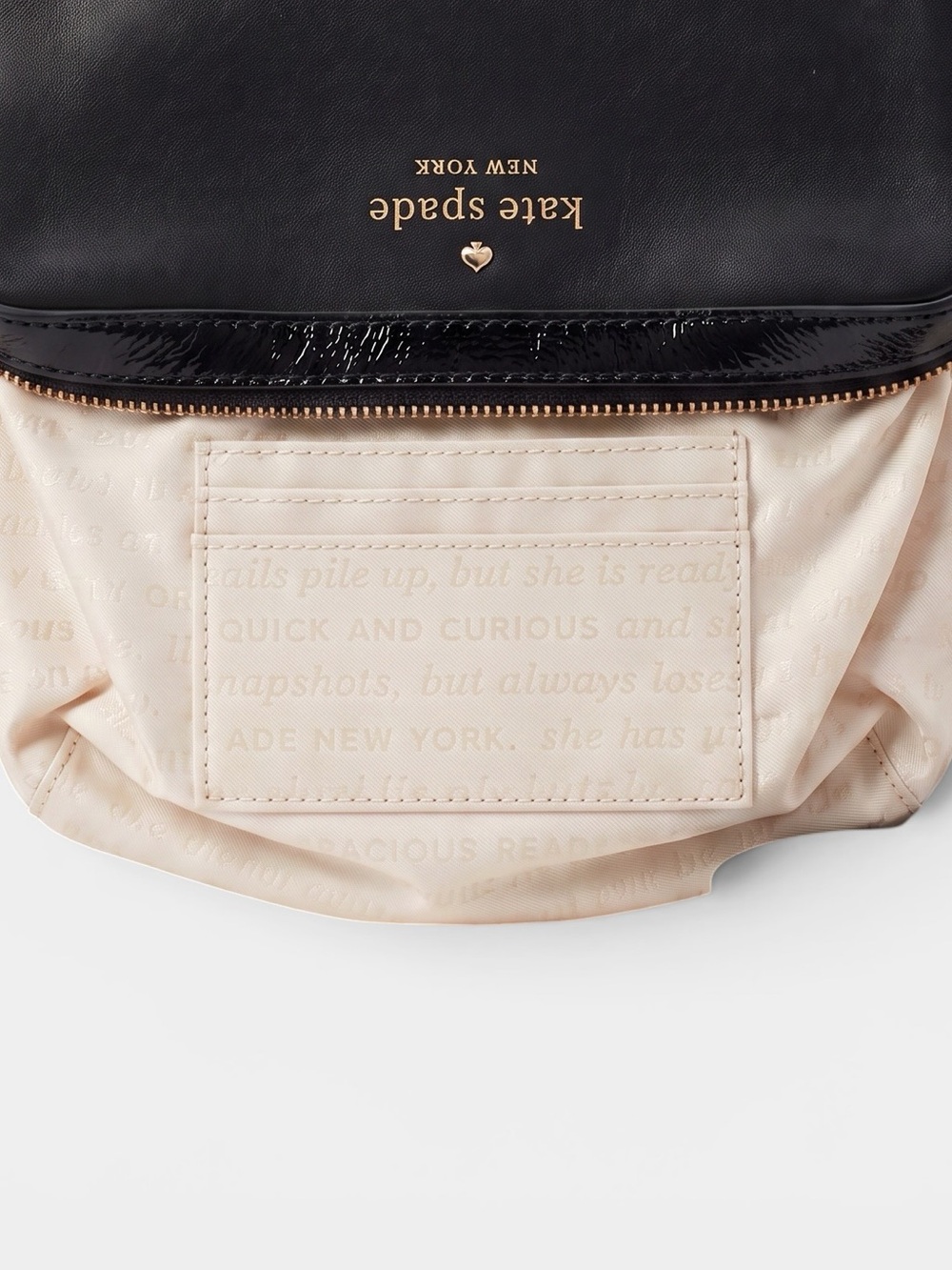 Kate Spade Highliner Clover Black Leather Crossbody Bag with Storybook Lining - Picture 12 of 14